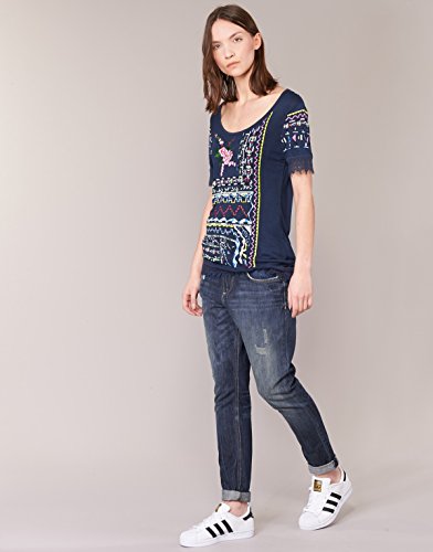 Desigual TS_ETETRES T-Shirt, Blu (Navy 5000)