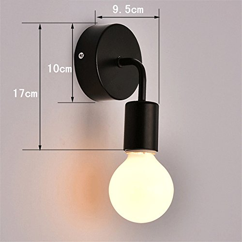 Luces de pared de una sola cabeza E27 modernas sencillas y lámparas para pasillos 3