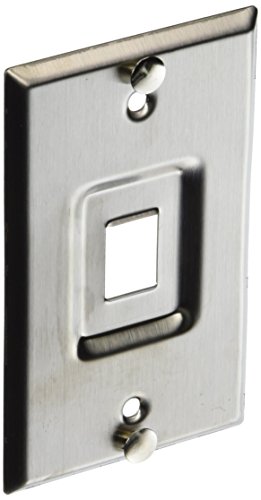 Prise téléphonique Leviton encastrée en inox pour une connexion durable