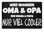 HOHE QUALITÄT - Du wirst oder bist bereits Oma oder Opa und die besten Großeltern der Welt, Oma/Opa des Jahres? Dann ist diese Fussmatte für dich!