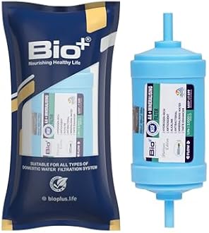 Bioplus 5" Alkaline and Mineral Water Filter Cartridge for Ro Water Purifier with Antioxidant | Blue