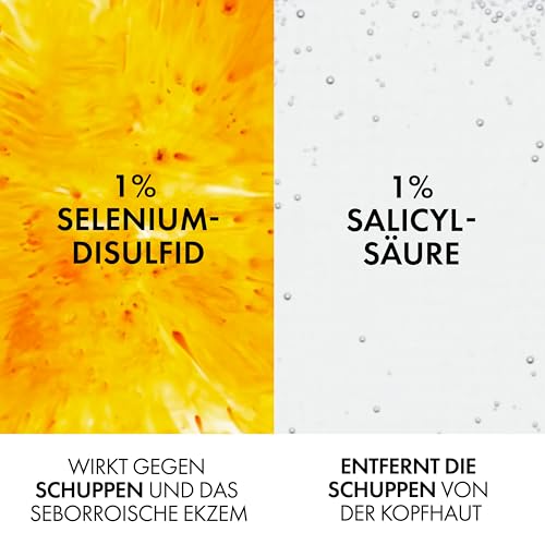 VICHY Anti-Schuppen-Shampoo, Für normales bis fettiges Haar, Juckreiz-mildernd und hydratisierend, Mit Salicylsäure, Selendisulfid und Vitamin E, Dercos Advanced Action Anti-Schuppen, 390 ml