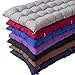 LRuismei Coussin de banc de 8 cm d'épaisseur 2 ou 3 places, coussins de banc rectangulaire en coton, pour chaise longue, balancelle, terrasse (110 x 40 cm, gris)