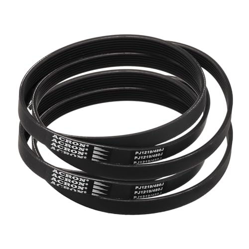 uxcell 2pcs 480J6 PJ V-Ribbed Belt 6 Ribs 48" Length x 0.55" Widt...