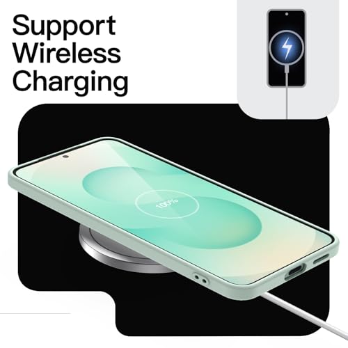 Image of JETech Slim Cover Case for Samsung Galaxy S25 5G with Camera Lens Full Protection, Ultra-Thin Lightweight Matte Finish Minimalist Protective Phone Cover (Mint)