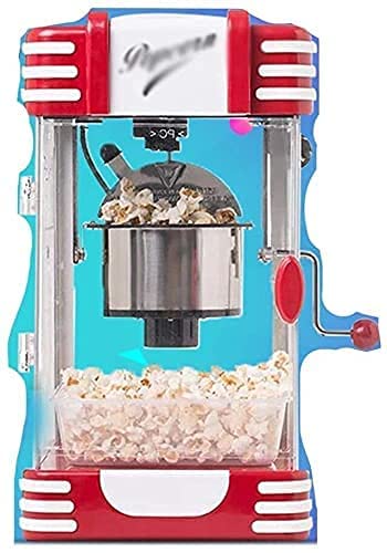 FWEOOFN Popcornmaschine Popcorn Retro '50S Look, 230 Watt Professionelle Retro Popcornmaschinen, Popcorn Snacks (Größe… – Bild 3