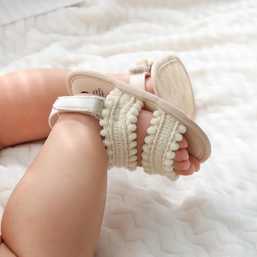 Image of Infant Baby Boys Girls Summer Sandals Party Wedding Dress Flats Shoes Newborn Crib Shoes First Walkers Prewalkers 0-18 Months