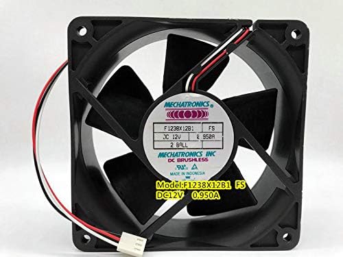 MECHATRONICS F1238X12B1 FS 12V 0.950A 3-wire cooling fan