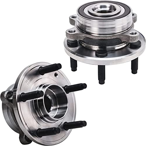Image of Detroit Axle - Front Brake Kit Wheel Bearing Hubs for 13-19 Ford Taurus