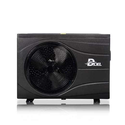 DOEL Swimming Pool Heat Pump, 72000 BTU Full DC Inverter Pool Heater for Above and In Ground Pools and Spas, 21kW High Efficiency Pool Heater with WiFi Smart Control Panel, 220-240v
