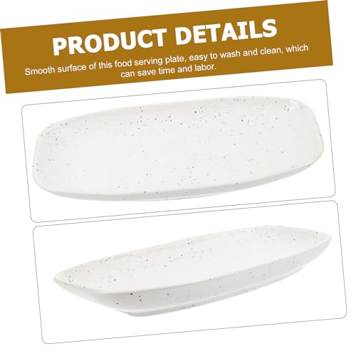 Plato rectangular de cerámica Cabilock para sushi y postres miniatura 5