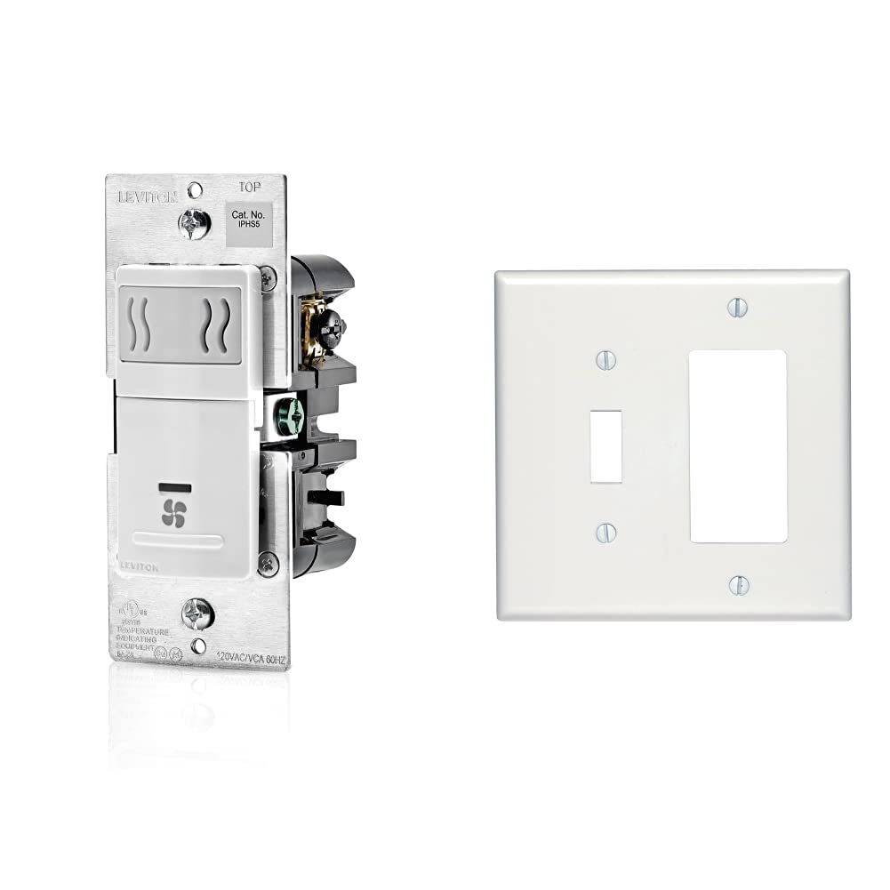 Buy Leviton IPHS51LW Decora InWall Humidity Sensor & Fan Control, 3A