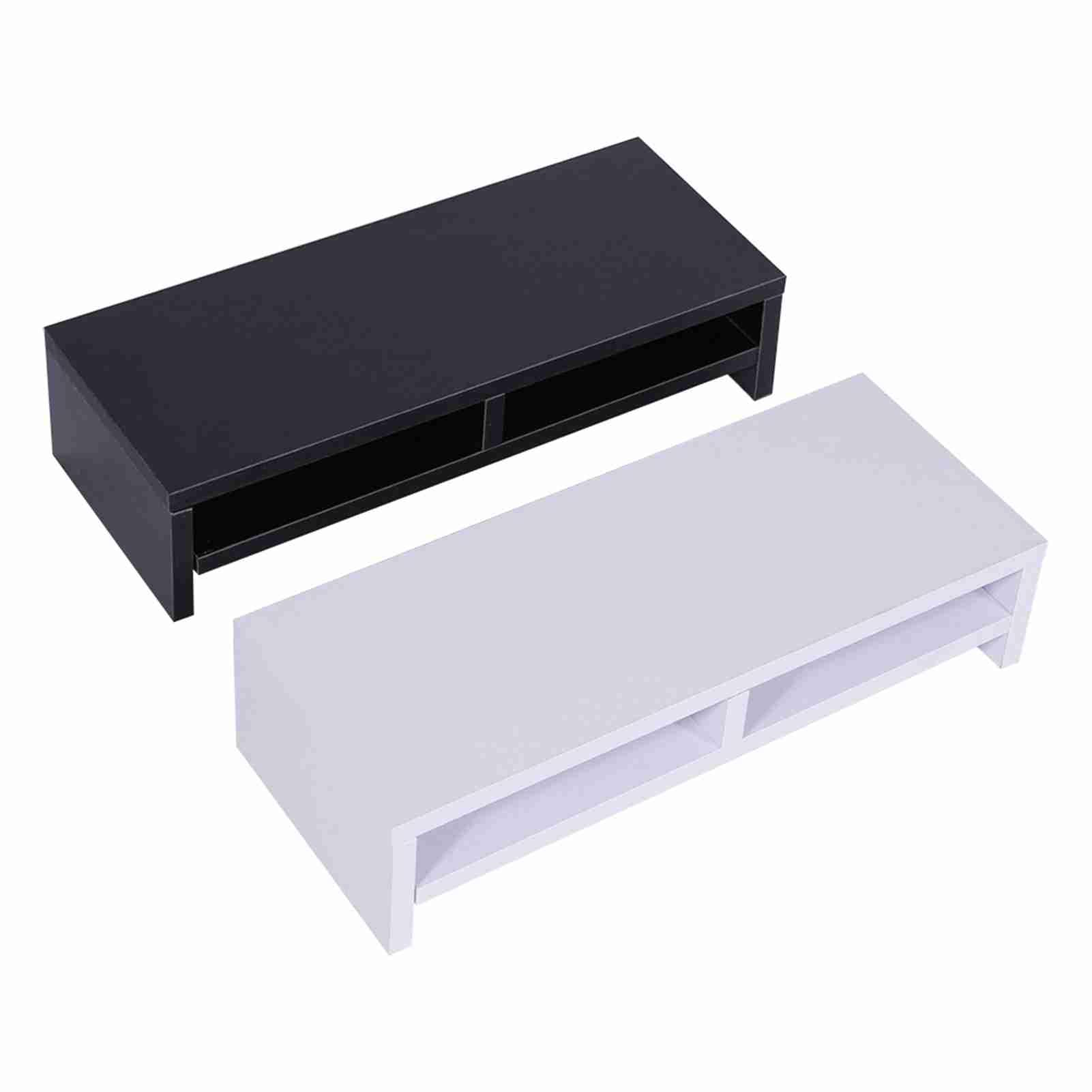 Supporto per Monitor in Legno Ecologico, Rialzo Scrivania, per | Robusto, poco ingombrante, adatto per l\'home office, mini ripiano per accessori