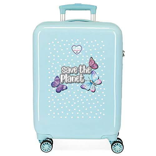 Movom Save The Planet Maleta De Cabina Rígida 55cm, Niñas, Verde, 38x55x20 Cm Movom Save The Planet Maleta De Cabina Rígida 55cm, Niñas, Verde, 38x55x20 Cm