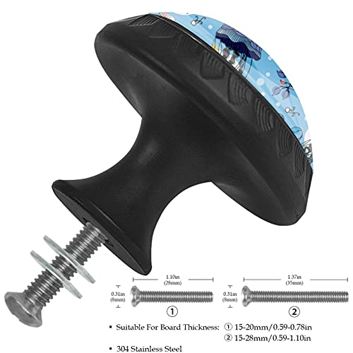 Boutons de tiroir méduse 35mm pour remplacer les poignées usées de commode - 4