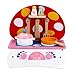 Detazhi Frühkindheit küche Spielzeug Holz truder Spiel küche Kinder Spiel küche truder Spielzeug Kochen Rolle Spielen für Kindergarten und Kindergarten (Farbe: Rosa, Größe: 27x18.5x29cm)