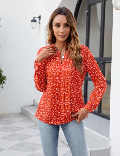 Image of Blooming Jelly Women's Long Sleeve Blouses Dressy Casual Business Work Tops