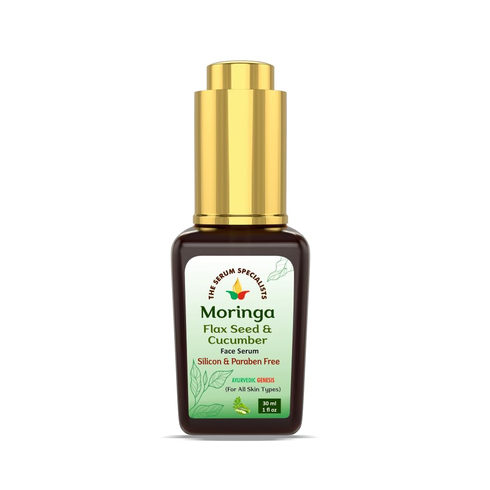 Image of Moringa Flax Seed & Cucumber - Hydrating & Soothing | Infused with Moringa, Flax Seed & Cucumber Extracts | Refreshes & Calms Skin | For All Skin Types | 30ml