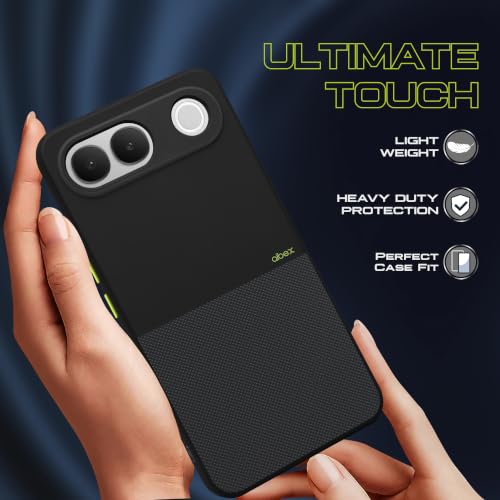 Image of AIBEX Premium Back Cover Case Compatible for Vivo S2 5G | Scratch & Drop Tested Shockproof Matte Texture Case with Soft Microfibre Lining | Slim Fit Cover Anti-Scratch - Black