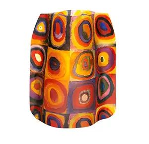 MODGY Luminary Lanterns 4-Pack - Floating LED Candles with Batteries Included - Luminaries are Great, Parties, Patios & Celebrations of All Kinds (Kandinsky Circles)
