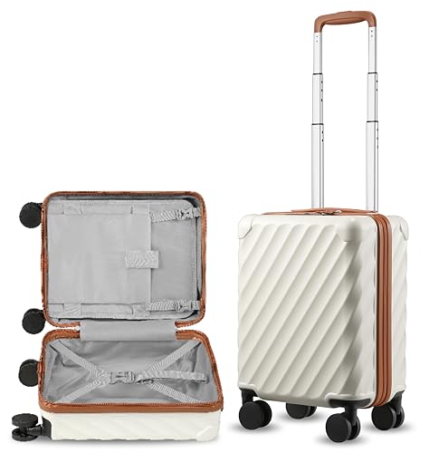LUGGEX Luggage with Spinner Wheels, Polycarbonate Hard Shell Suit...