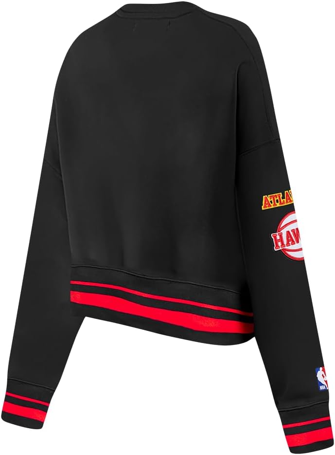 Pro Standard NBA womens Womens Nba Mash Up Brushed Back French Terry Crewneck Sweatshirt - Image 4