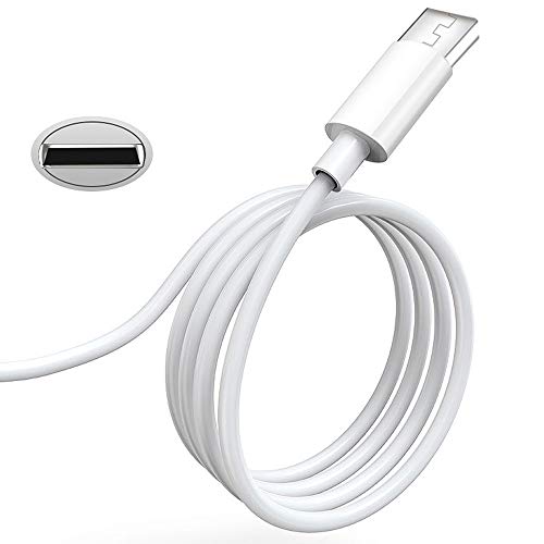 TZX Câble de Chargement pour téléphone Portable, Le câble connecteur de données USB Portable, 2 m, Applications Dispositif d'interface de câble Compatible (White0 Cover