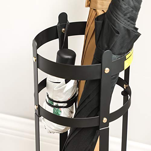 image for SONGMICS Umbrella Stand, Steel Round Umbrella Holder Rack, 7.7 x 7.7 x
