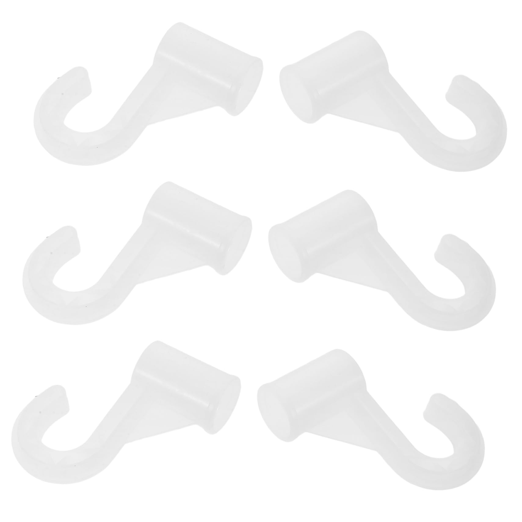 Cabilock 6 Pcs Heavy Duty Closet Rod Hooks Stylish Wardrobe Bracket for Clothes Hanger Rod Easy Installation Strong Support for Bedroom and Storage Organization