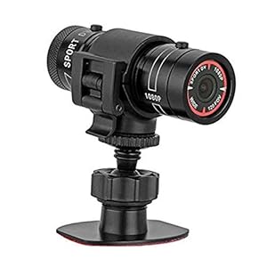 Helmcamera, helmactie DVR-videocamera, F9-camera Full HD 1080p auto videorecorder, waterdichte fietsauto videorecorder