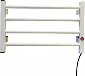 Toalheiro Elétrico 4 Barras com Seletor de Voltagem 110/220V (Branco)