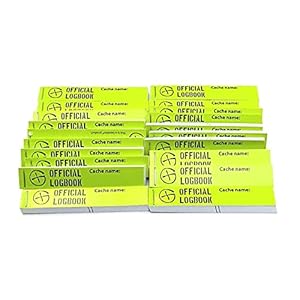 Geodox – 20 x Logbook pour PETling 16 x 90 mm 200 logs.