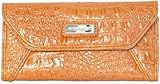 Nine West Croc Rock Checkbook Wristlet (Orange)