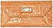 Nine West Croc Rock Checkbook Wristlet (Orange)