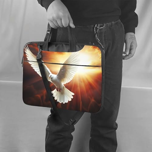 Bolso Tote para Laptop Dove Sun Art Negro 13 pulgadas miniatura 2