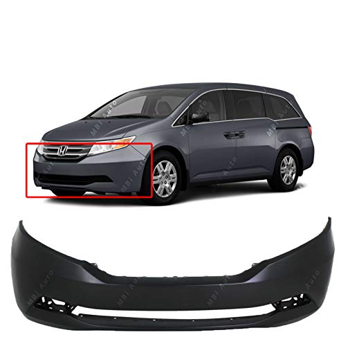 MBI AUTO - Primered, Front Bumper Cover Replacement Fascia for 2011 2012 2013 Honda Odyssey Van 11 12 13, HO1000276