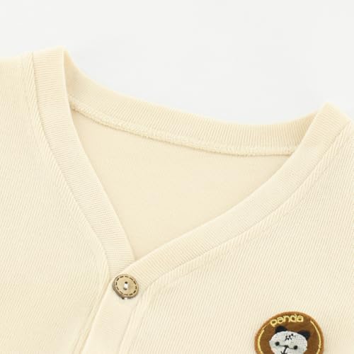 Kids Cardigan for Baby Girls & Boys, V-Neck Baby Sweatshirt Coat with Button for Spring & Autumn2