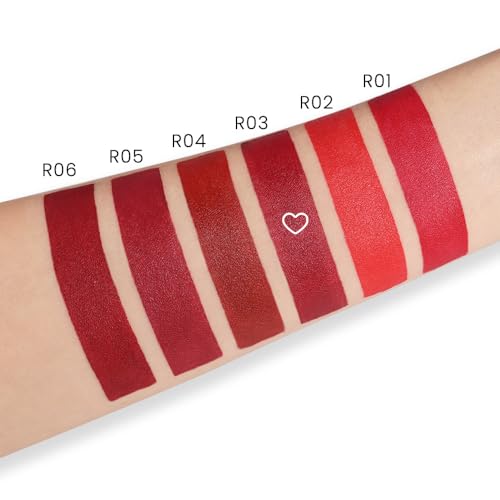 Image of evpct 1Pcs Dark Red Lipstick, Silky Velvet Matte Lipstick Pack Sets for Women, Long Lasting Smudge Proof Lipstick Lip Stain Makeup Kit matte lipstick 24 hours original R03