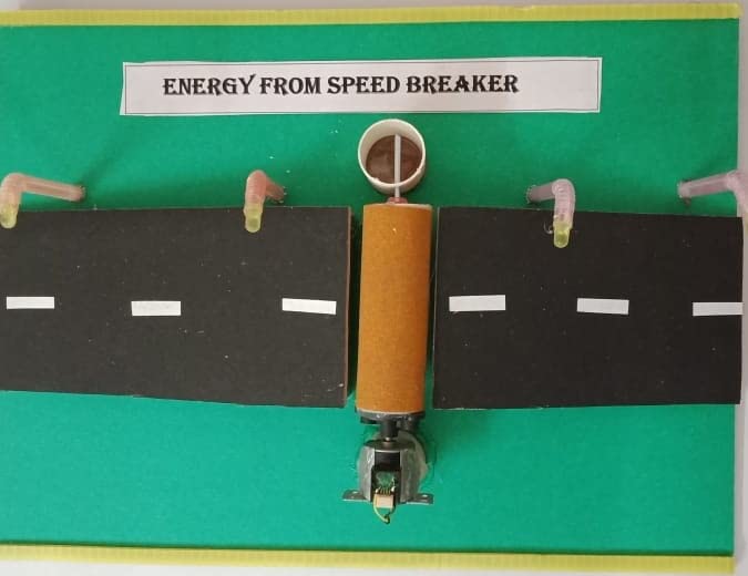 Vigyanics Energy from Speed Breaker - School Science College Project