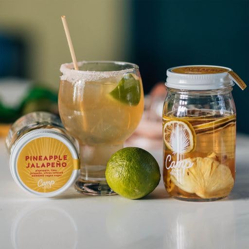 Miniatura 4 de Camp Craft - Mezcla de cóctel - Piña jalapeño  Kit de infusión de mezcla de bebidas premium con frutas deshidratadas, hierbas y azúcar vegano