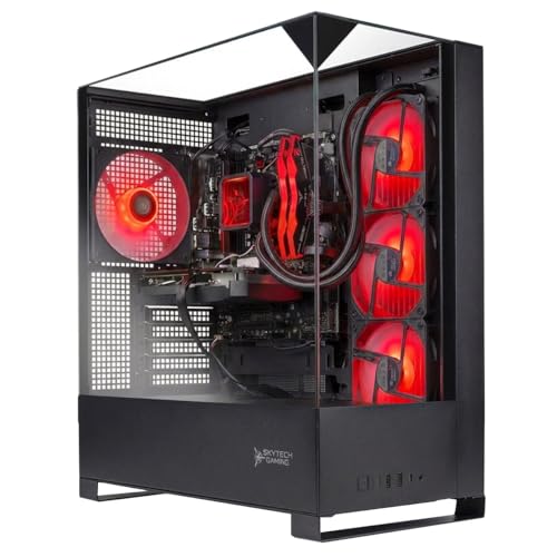 Image of Skytech Gaming Shadow 5 Gaming PC, AMD Ryzen 7 9700X 3.8GHz, NVIDIA RTX 5060 Ti 16GB VRAM, 1TB NVMe SSD, 16GB DDR5 RAM 6000, 750W Gold PSU, 360 ARGB AIO, WI-FI 5, Windows 11, Desktop