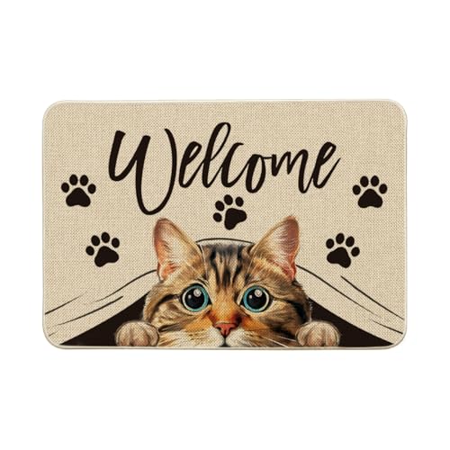 Artoid Mode Paillasson Welcome - Décoration saisonnière - pour intérieur et extérieur - 40 x 60 cm