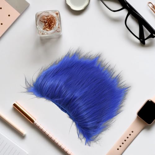 Image of Blue Wigs for Halloween Cosplay Cosplay Crazy Wigs for Men Silly Wigs for Party