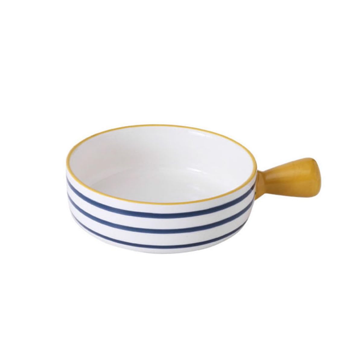 TOYANDONA Tazón de Cerámica para Ensaladas y Sopas Asas, Adecuado para Cocina y Restaurante, Diseño Artesanal y Fácil Limpieza para Uso Doméstico