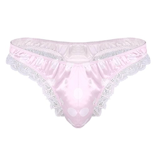 Men's Dots Printed Underwear Breathable Ultra Soft Comfort Bulge Pouch Briefs Sissy Panties