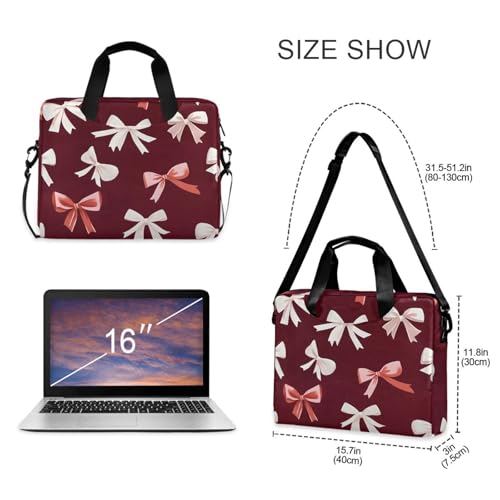 Funda para portátil ALAZA diseño moños rojo blanco 13-15.6" miniatura 5