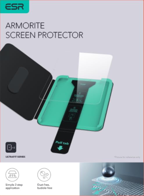ESR 2 Pack Armorite Screen Protector for iPad Air 11 Inch M3/M2 (7th/6th Generation, 2025/2024), 9H Hardness Tempered Glass Screen Guard with UltraFit Tray, Military Grade, HD Clarity 10 41047Rj5lJL