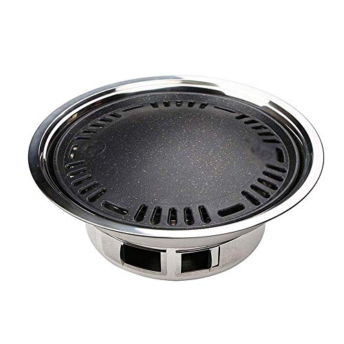 GPDNBIEU, La Barbacoa Redonda portátil for Picnic sin Humo al Aire Libre es Estable y Duradera, 34,5 29,5 12 cm