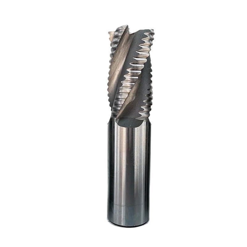 Fresa de desbaste HSS 6 mm, 8, 10, 12 y 16, 4 flautas, hoja sierra 5 a 45 for mecanizado metales(12x12x53x110)