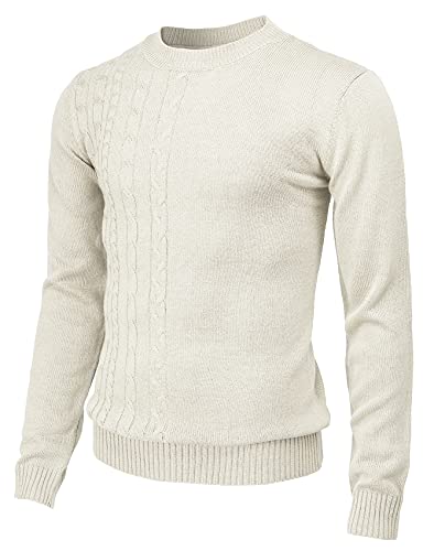 H2H Mens Casual Slim Fit Pullover Sweaters Knitted Long Sleeve Basic Designed